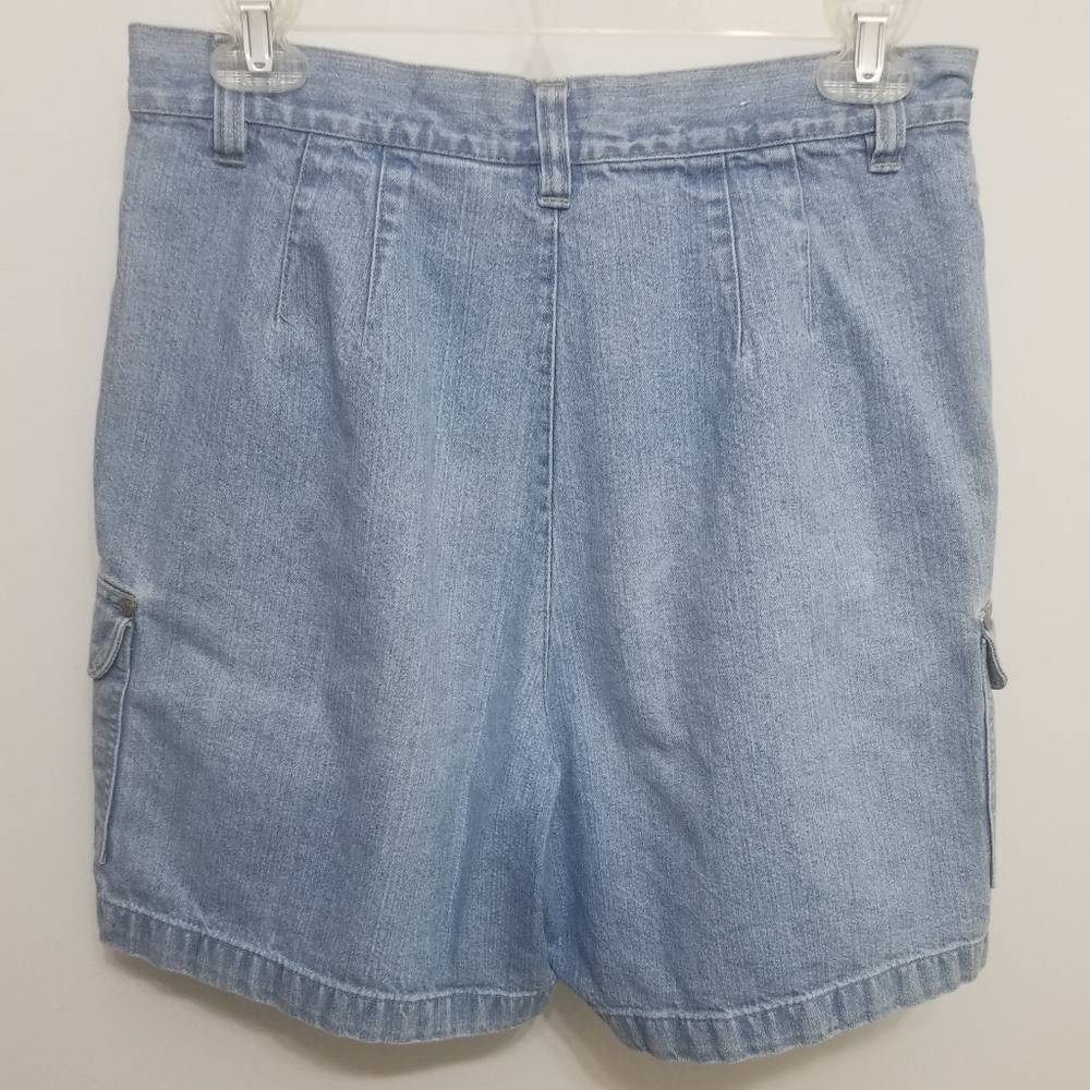 Bill Blass 2000 pleated shorts w unusual pockets - Picture 8 of 9